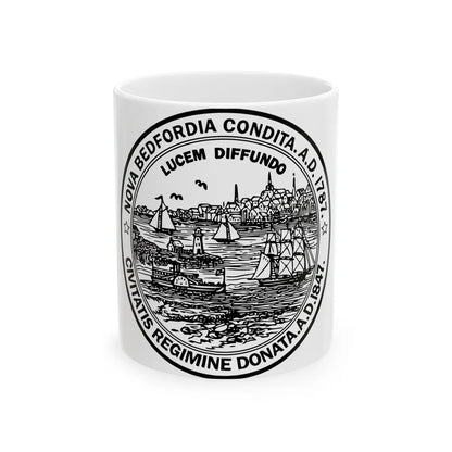 Seal of New Bedford Massachusetts - White Coffee Mug-11oz-Go Mug Yourself