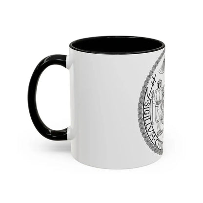 Seal of New York City BW - Accent Coffee Mug - Go Mug Yourself
