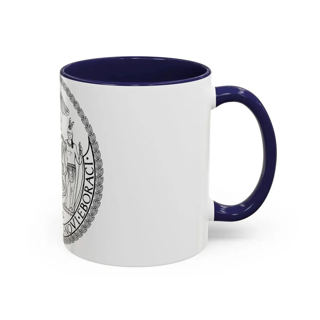 Seal of New York City BW - Accent Coffee Mug - Go Mug Yourself