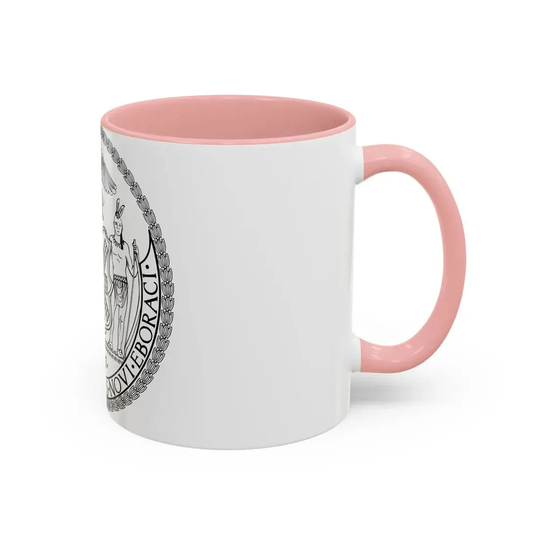 Seal of New York City BW - Accent Coffee Mug - Go Mug Yourself