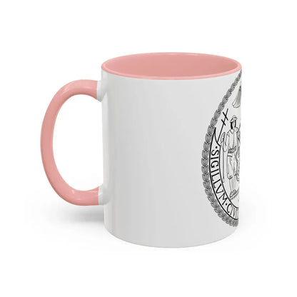 Seal of New York City BW - Accent Coffee Mug - Go Mug Yourself
