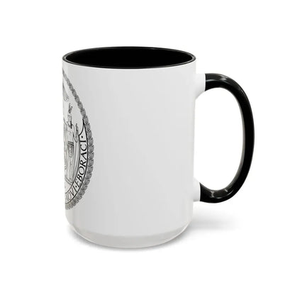 Seal of New York City BW - Accent Coffee Mug - Go Mug Yourself