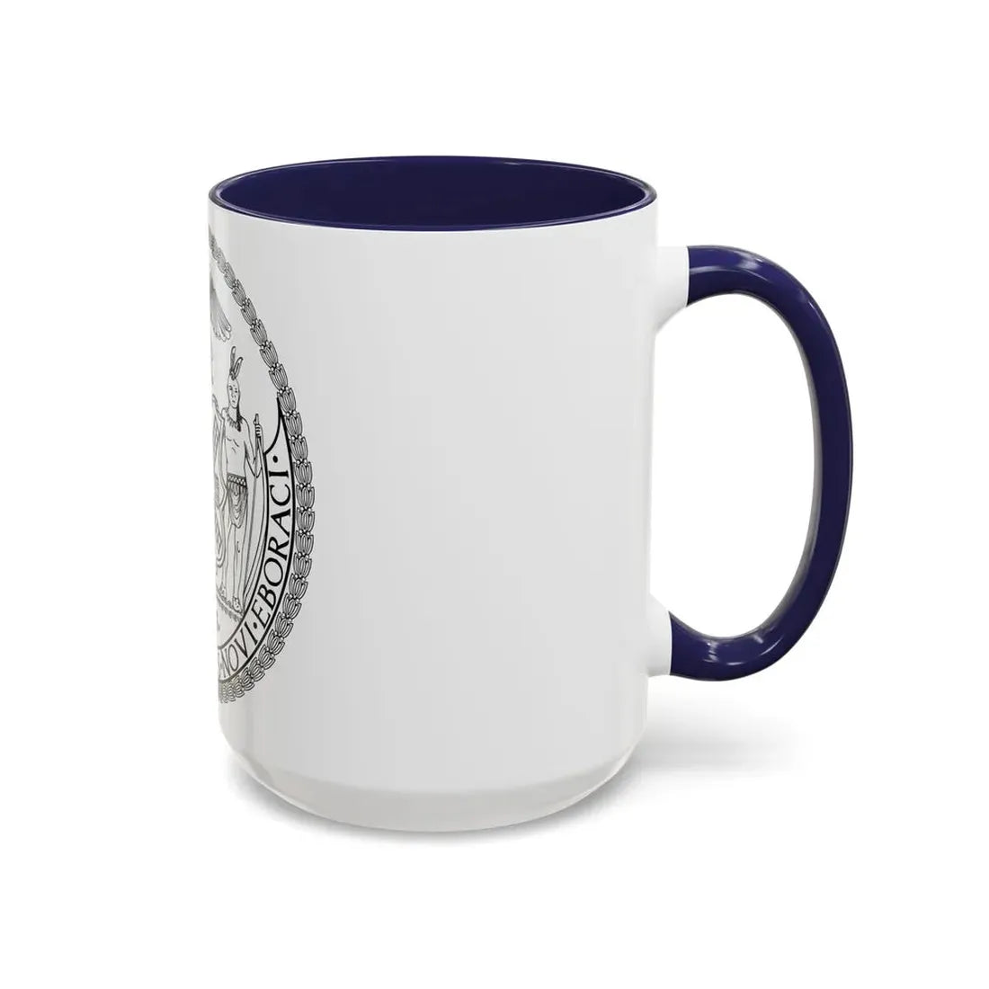 Seal of New York City BW - Accent Coffee Mug - Go Mug Yourself