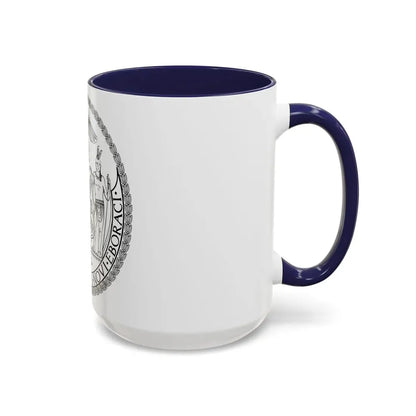 Seal of New York City BW - Accent Coffee Mug - Go Mug Yourself