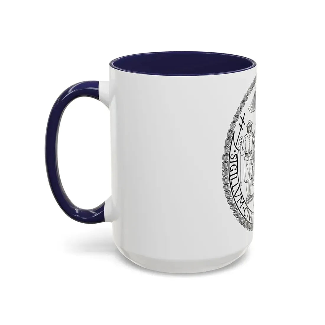 Seal of New York City BW - Accent Coffee Mug - Go Mug Yourself