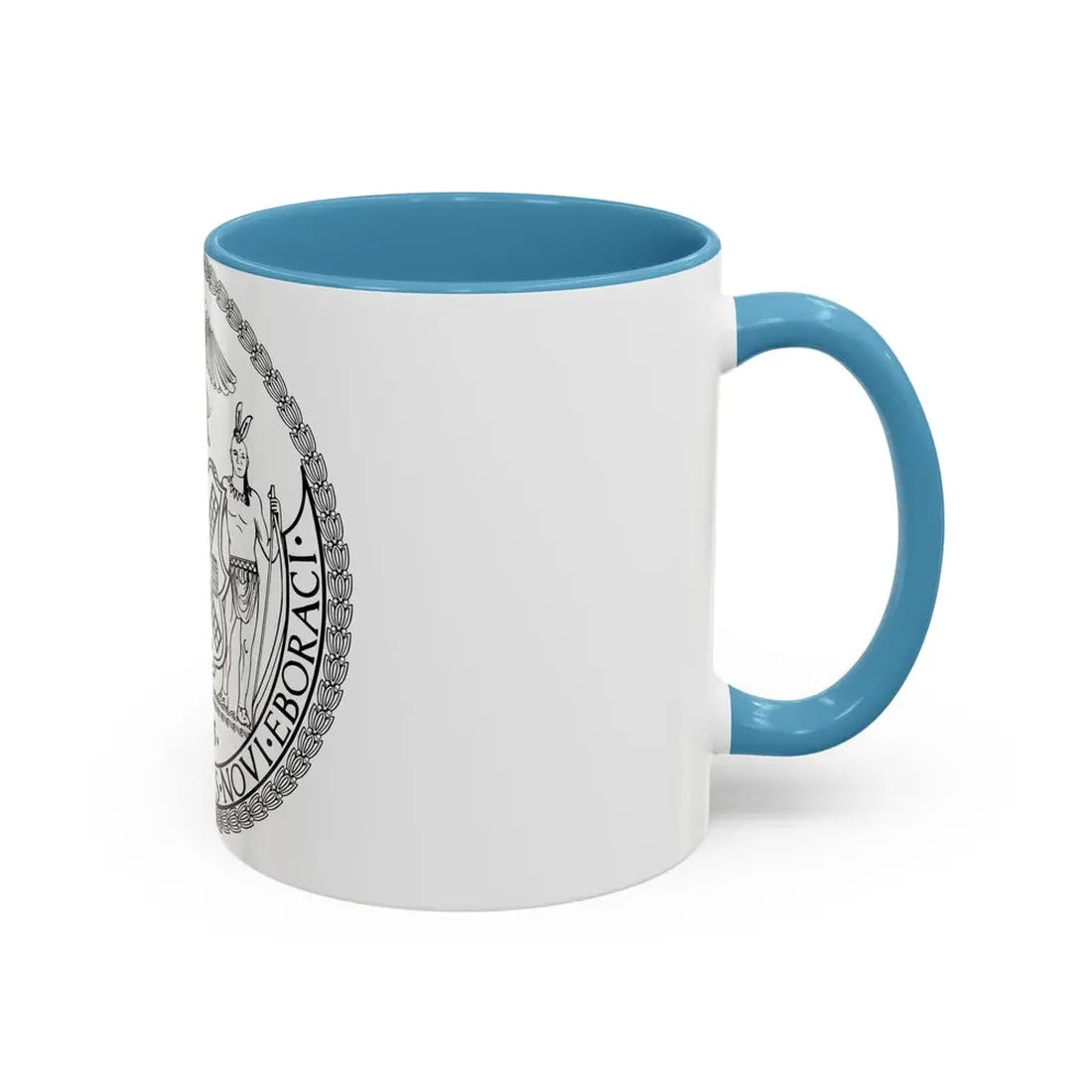Seal of New York City BW - Accent Coffee Mug - Go Mug Yourself