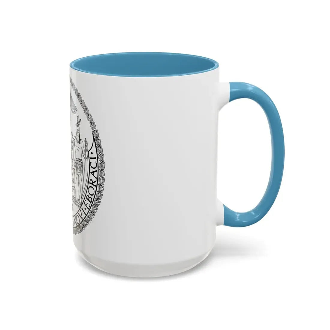 Seal of New York City BW - Accent Coffee Mug - Go Mug Yourself