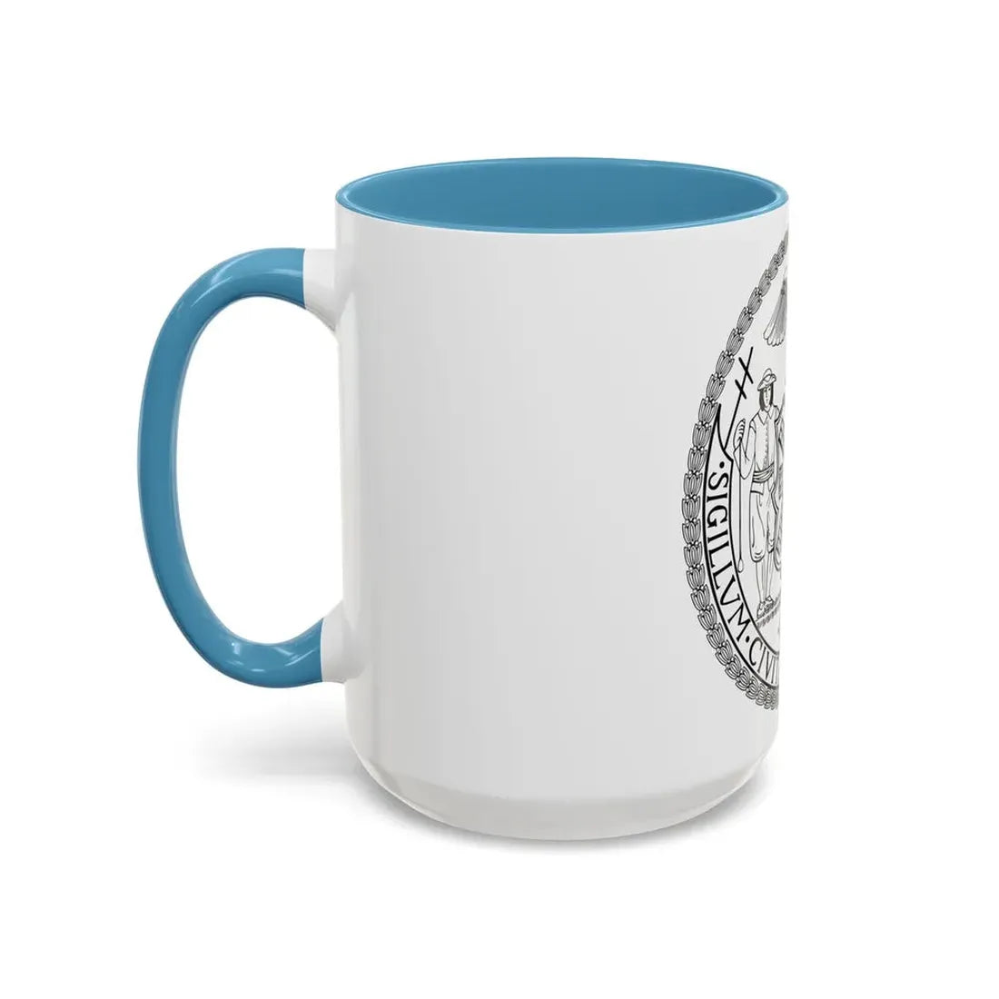 Seal of New York City BW - Accent Coffee Mug - Go Mug Yourself