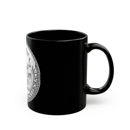 Seal of New York City BW - Black Coffee Mug - Go Mug Yourself
