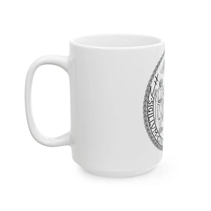 Seal of New York City BW - White Coffee Mug-Go Mug Yourself