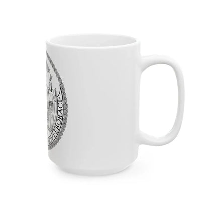 Seal of New York City BW - White Coffee Mug - Go Mug Yourself