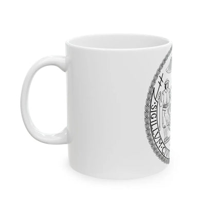 Seal of New York City BW - White Coffee Mug-Go Mug Yourself