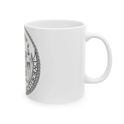 Seal of New York City BW - White Coffee Mug-Go Mug Yourself