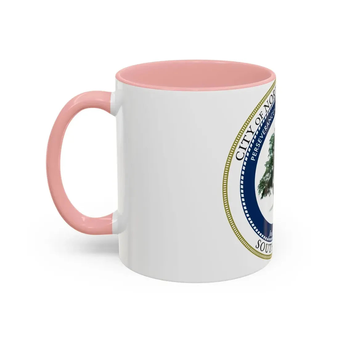Seal of North Charleston South Carolina - Accent Coffee Mug - Go Mug Yourself