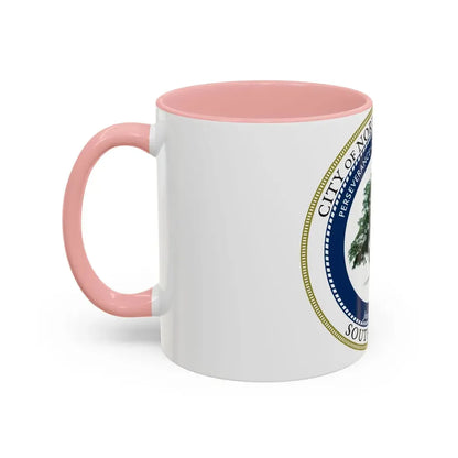 Seal of North Charleston South Carolina - Accent Coffee Mug - Go Mug Yourself