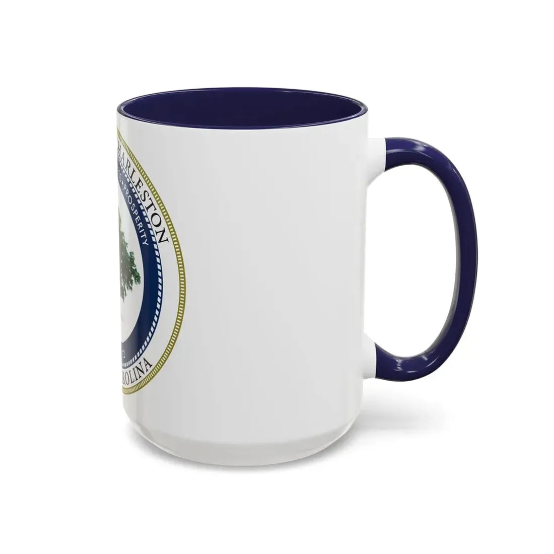 Seal of North Charleston South Carolina - Accent Coffee Mug - Go Mug Yourself