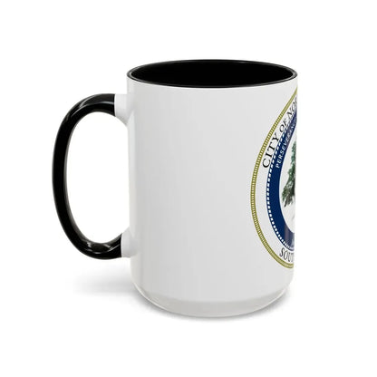 Seal of North Charleston South Carolina - Accent Coffee Mug - Go Mug Yourself