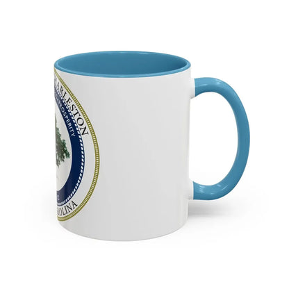 Seal of North Charleston South Carolina - Accent Coffee Mug - Go Mug Yourself