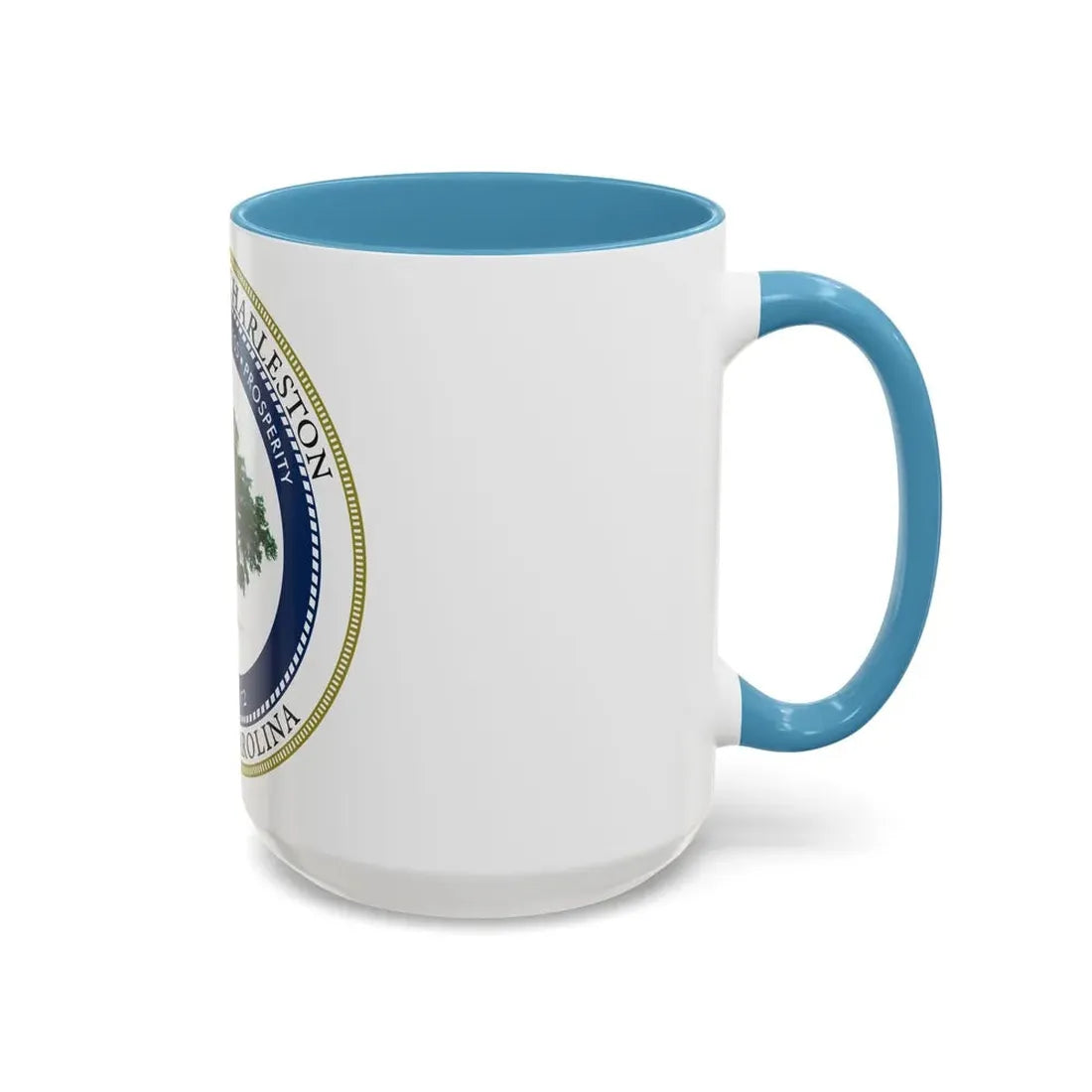 Seal of North Charleston South Carolina - Accent Coffee Mug - Go Mug Yourself