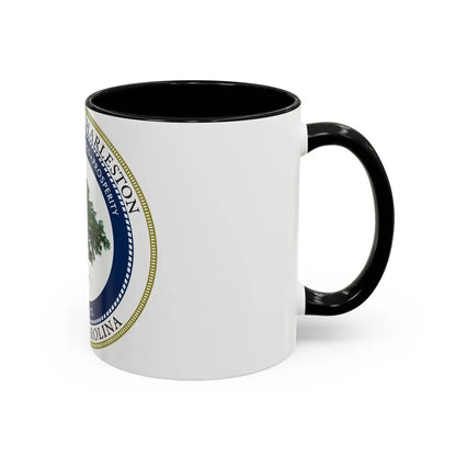 Seal of North Charleston South Carolina - Accent Coffee Mug - Go Mug Yourself