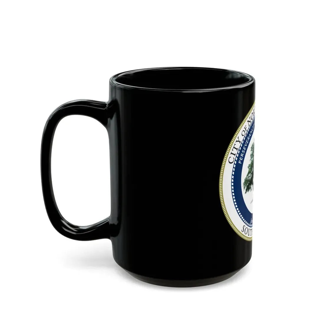 Seal of North Charleston South Carolina - Black Coffee Mug - Go Mug Yourself