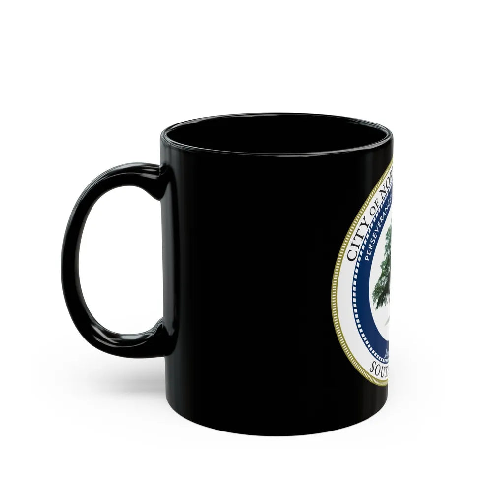 Seal of North Charleston South Carolina - Black Coffee Mug-Go Mug Yourself