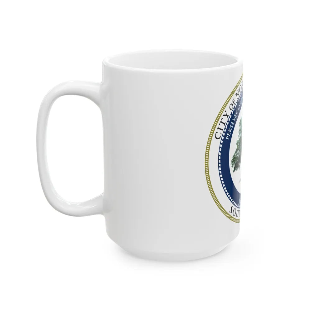 Seal of North Charleston South Carolina - White Coffee Mug-Go Mug Yourself