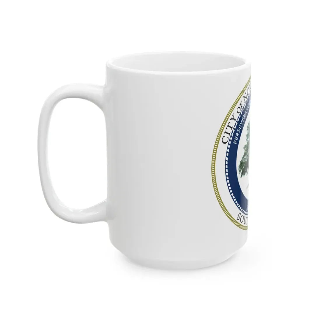 Seal of North Charleston South Carolina - White Coffee Mug - Go Mug Yourself