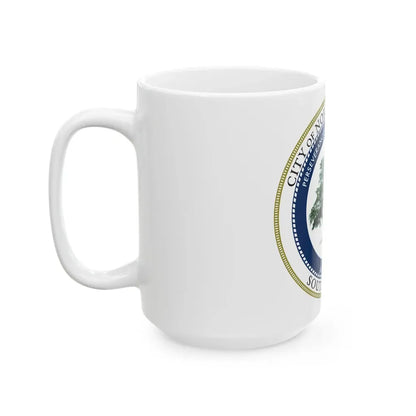 Seal of North Charleston South Carolina - White Coffee Mug - Go Mug Yourself