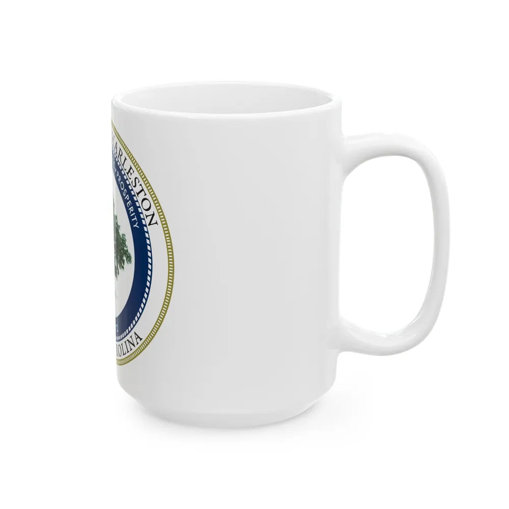 Seal of North Charleston South Carolina - White Coffee Mug-Go Mug Yourself