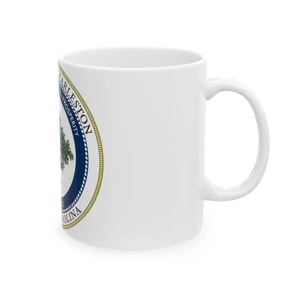 Seal of North Charleston South Carolina - White Coffee Mug-Go Mug Yourself