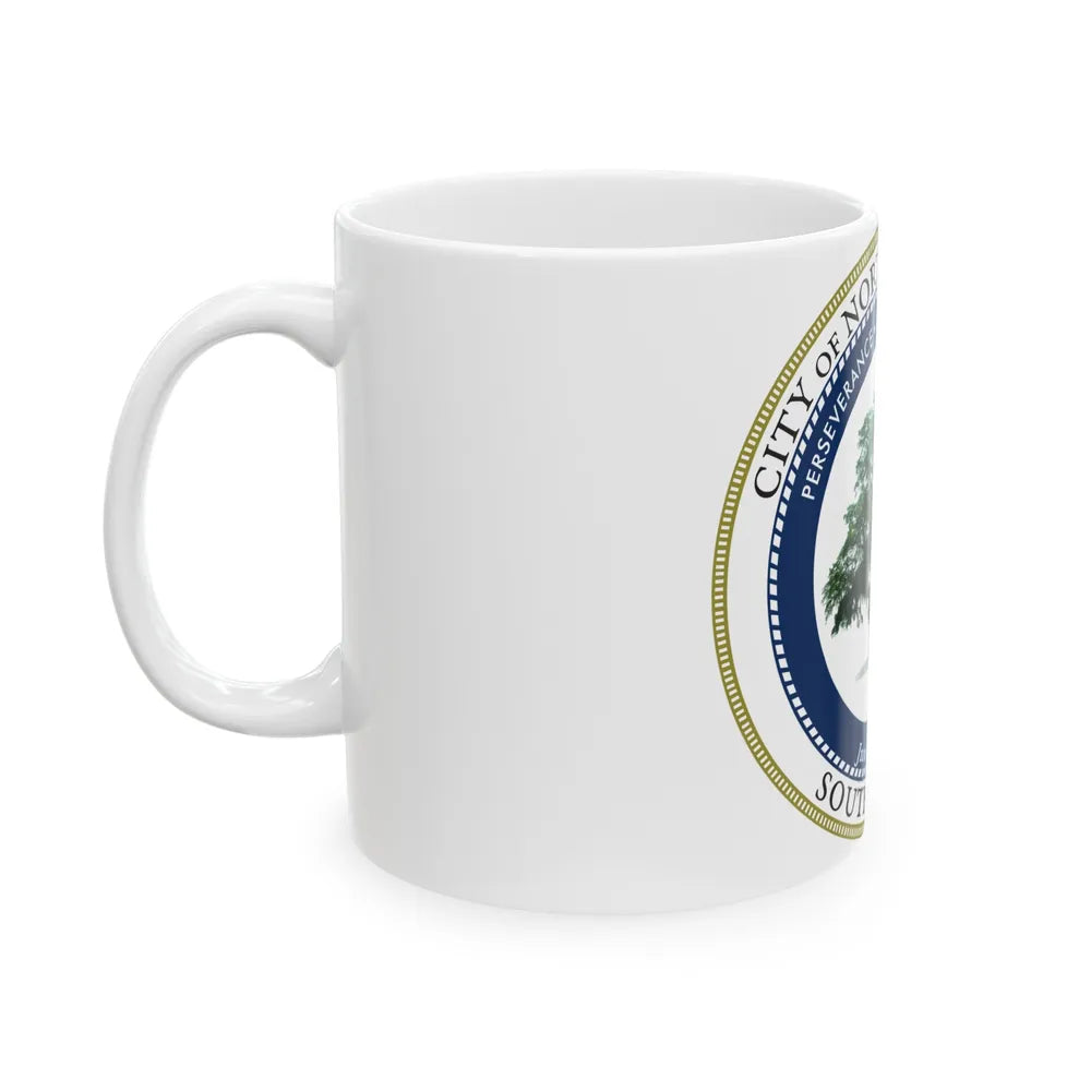 Seal of North Charleston South Carolina - White Coffee Mug-Go Mug Yourself