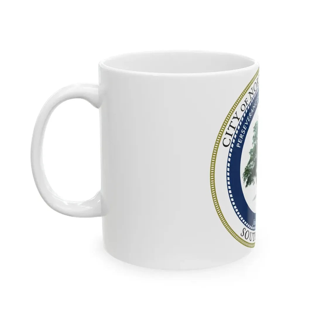 Seal of North Charleston South Carolina - White Coffee Mug - Go Mug Yourself