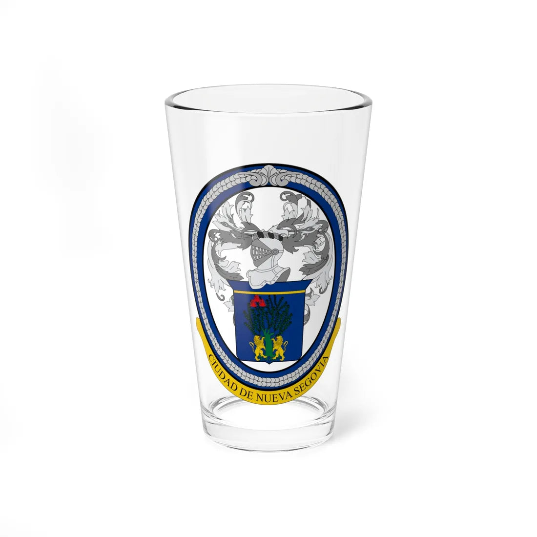 Seal of Nueva Segovia (Nicaragua) (Coat of Arms) Pint Glass 16oz 16oz - Go Mug Yourself