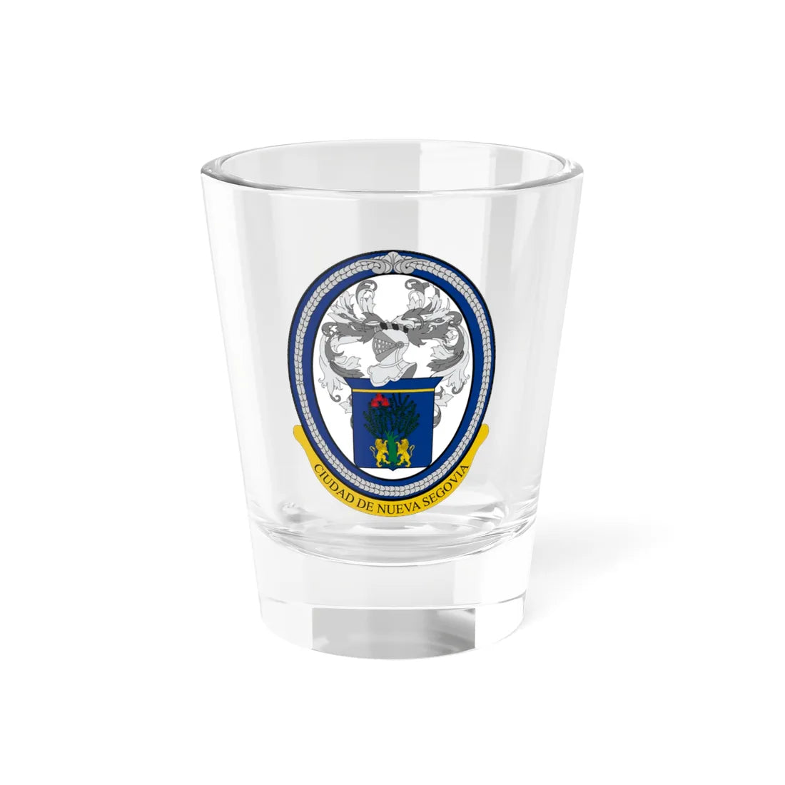 Seal of Nueva Segovia (Nicaragua) (Coat of Arms) Shot Glass 1.5oz 1.5oz - Go Mug Yourself