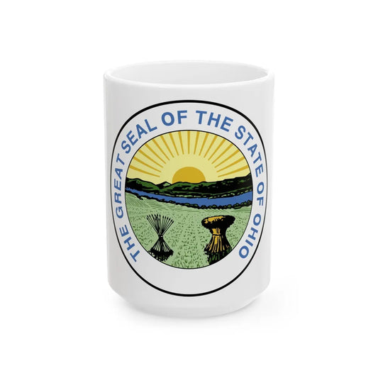 Seal of Ohio 1967 1996 - White Coffee Mug-15oz-Go Mug Yourself