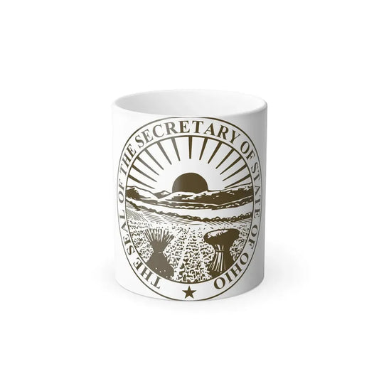 Seal of Ohio Secretary of State - Color Changing Coffee Mug 11oz - Go Mug Yourself