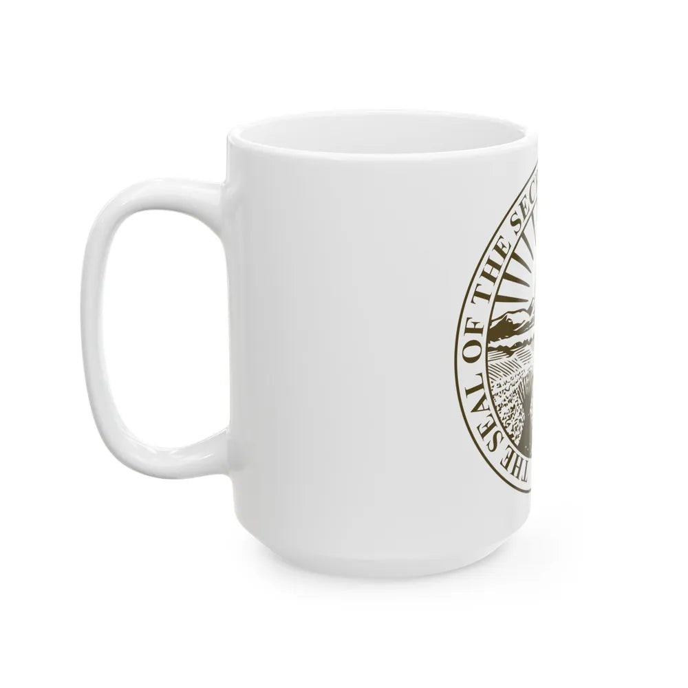 Seal of Ohio Secretary of State - White Coffee Mug-Go Mug Yourself