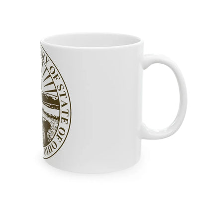 Seal of Ohio Secretary of State - White Coffee Mug-Go Mug Yourself