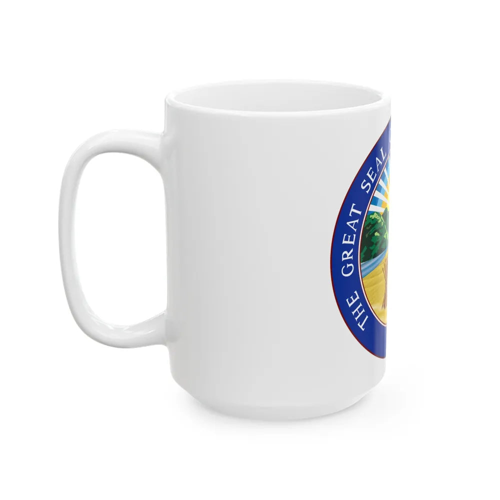 Seal of Ohio - White Coffee Mug-Go Mug Yourself