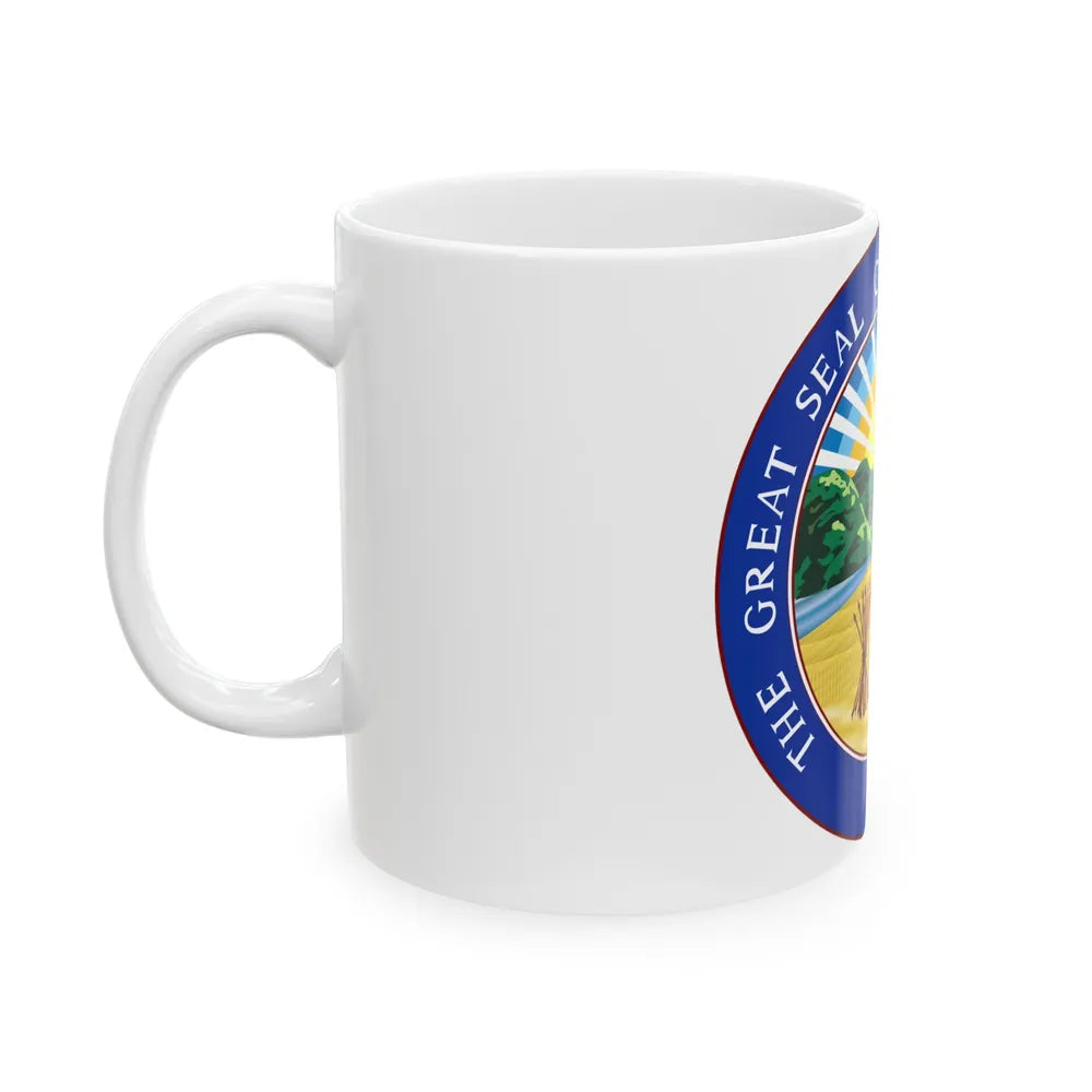 Seal of Ohio - White Coffee Mug-Go Mug Yourself