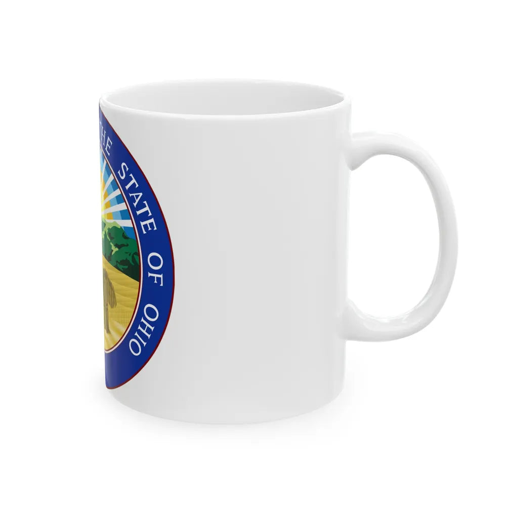 Seal of Ohio - White Coffee Mug-Go Mug Yourself