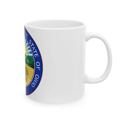 Seal of Ohio - White Coffee Mug-Go Mug Yourself