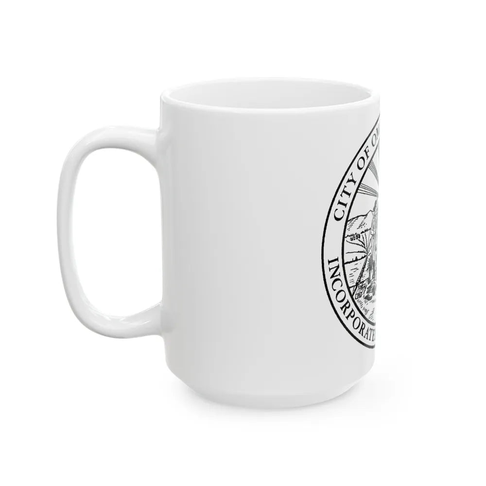 Seal of Omaha Nebraska - White Coffee Mug-Go Mug Yourself