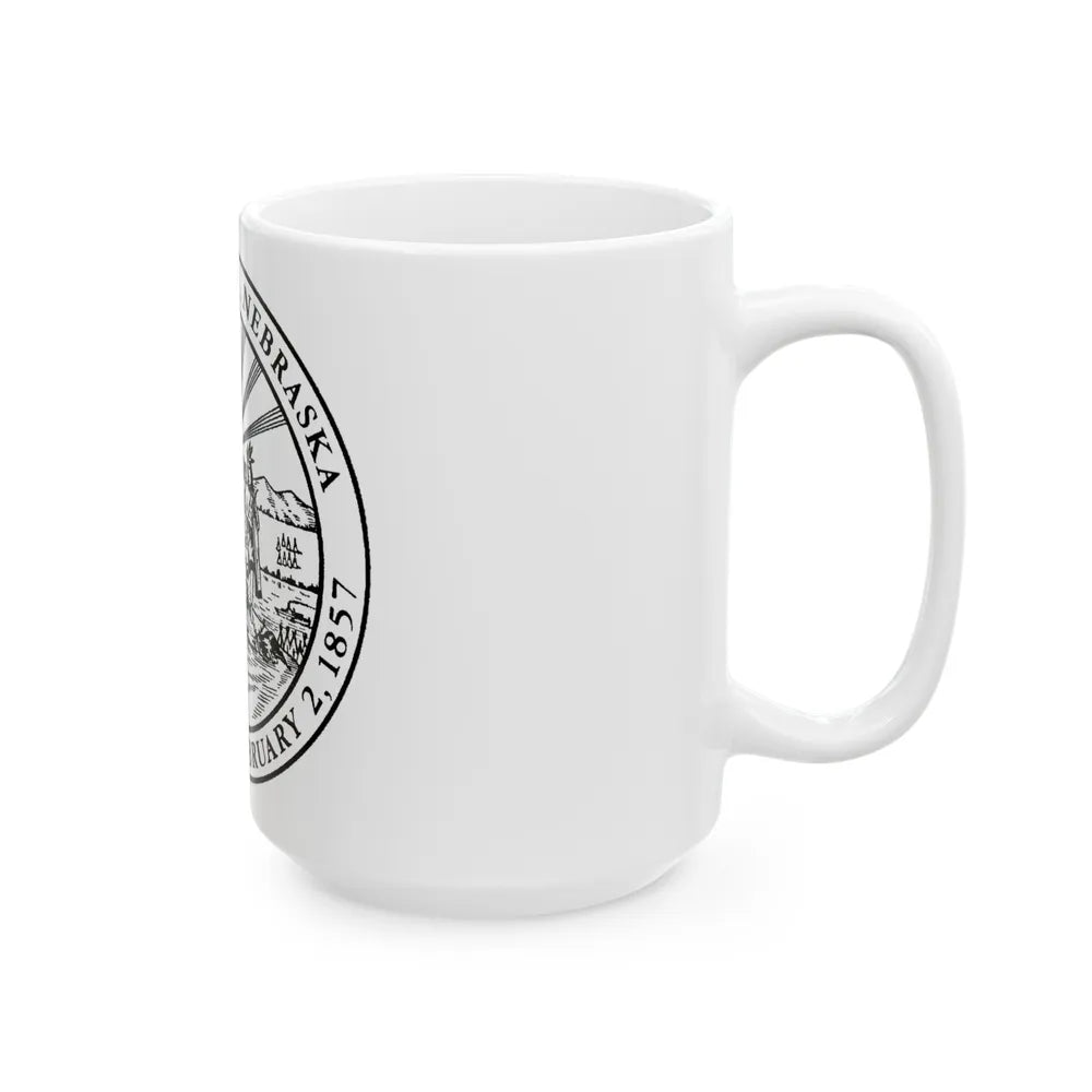 Seal of Omaha Nebraska - White Coffee Mug-Go Mug Yourself