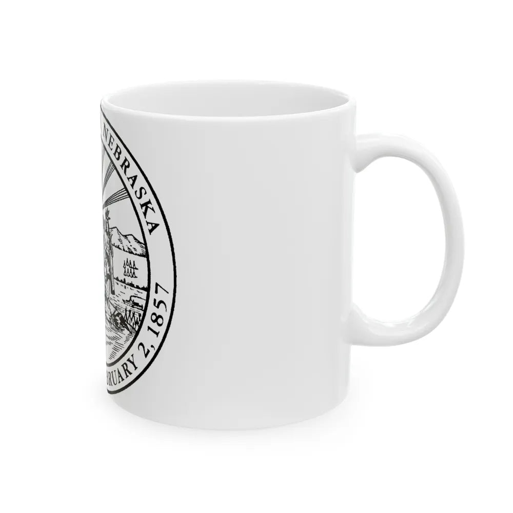 Seal of Omaha Nebraska - White Coffee Mug-Go Mug Yourself