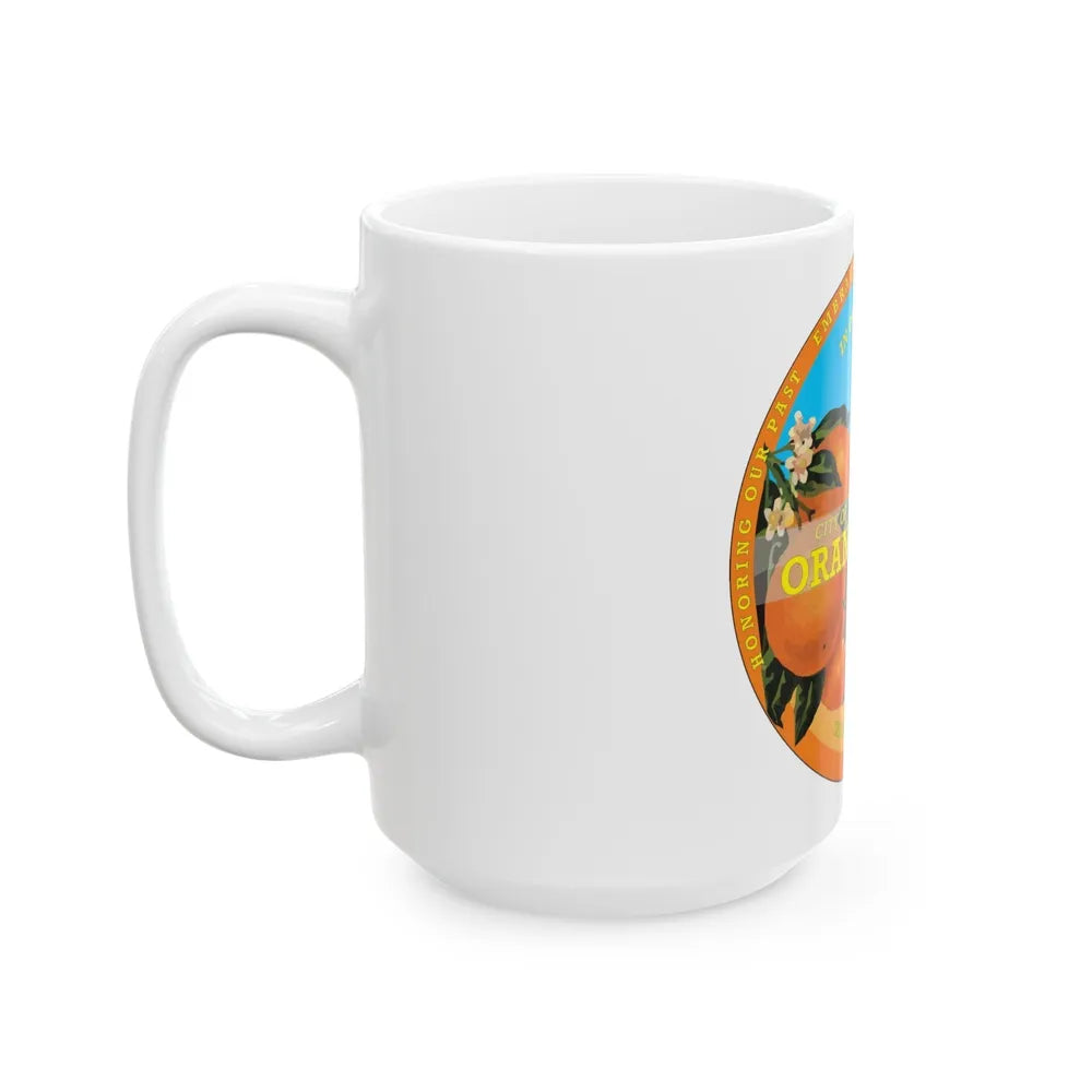 Seal of Orange Cove California - White Coffee Mug-Go Mug Yourself