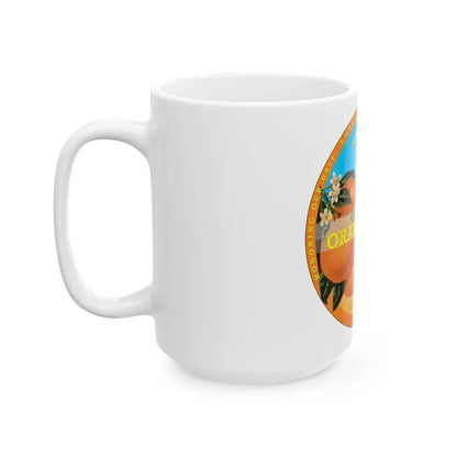 Seal of Orange Cove California - White Coffee Mug - Go Mug Yourself