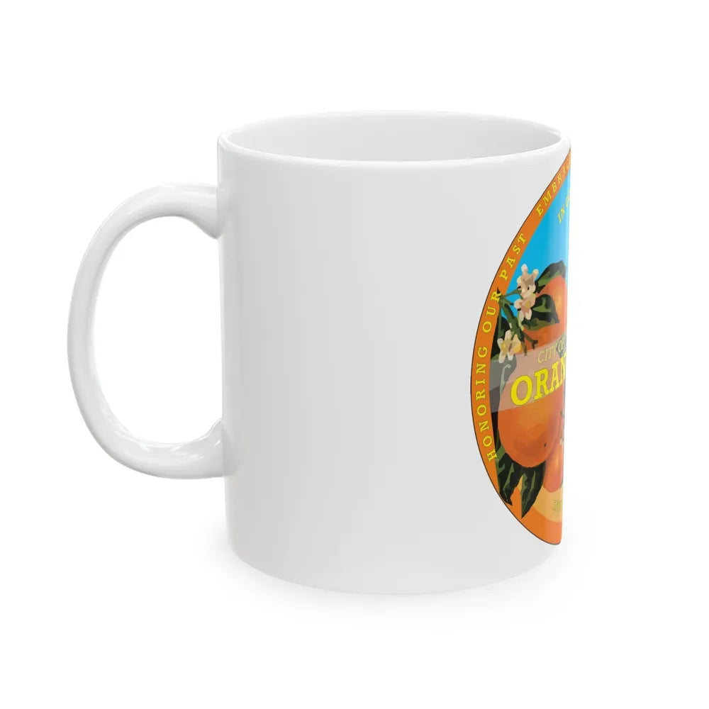 Seal of Orange Cove California - White Coffee Mug-Go Mug Yourself