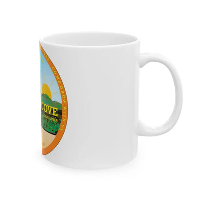 Seal of Orange Cove California - White Coffee Mug - Go Mug Yourself